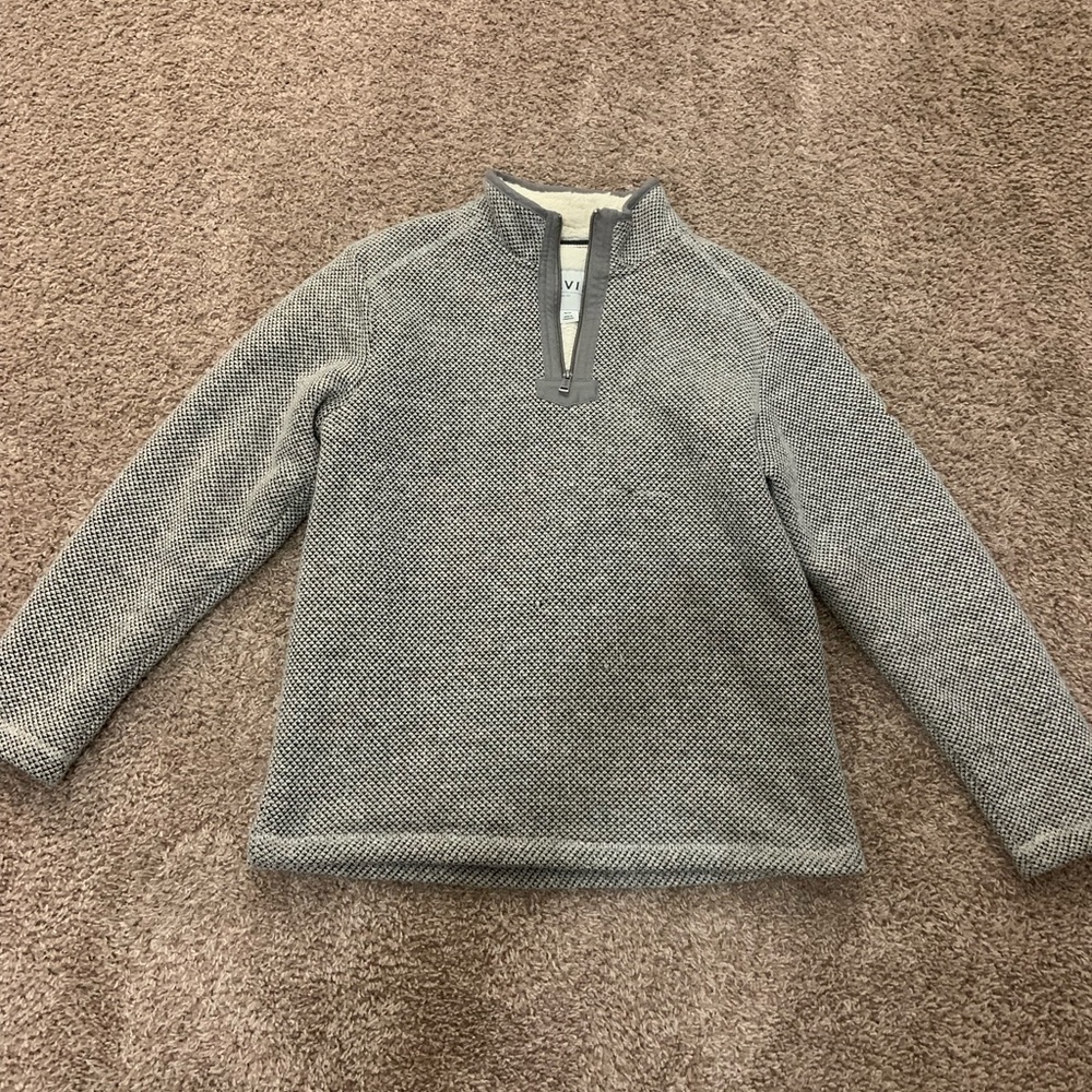 Orvis Fleece Pullover Quarter zip Sweater